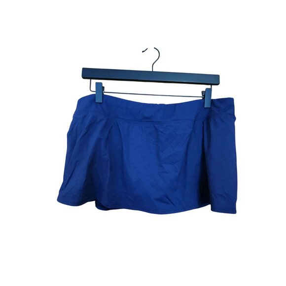 Lands End Womens Swim Skirt With Built-In Briefs Size 14 Blue - Picture 1 of 4